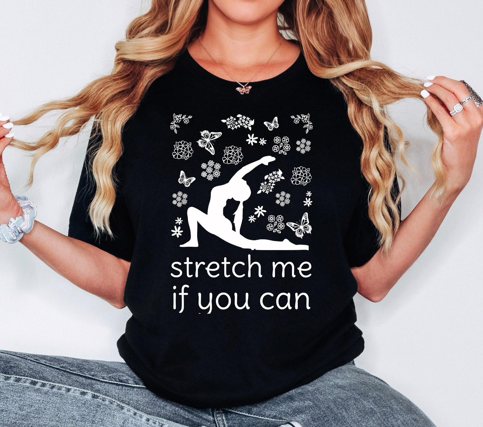 Stretch Me If You Can Tee: Dynamic Yoga Cotton T-Shirt S