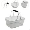 Basket of Multifunctional Metal Practical Portable with Handles for Supermarket