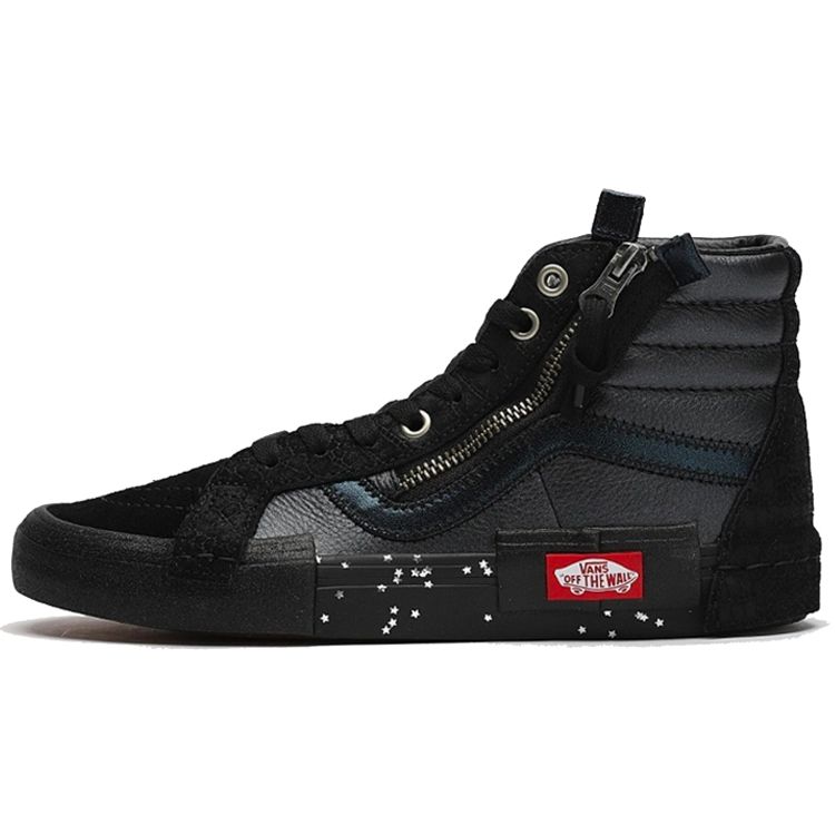 

Vans Sk8-Hi Reissue CAP Glitter Mix — черные кроссовки унисекс True-White VN0A3WM1TUS