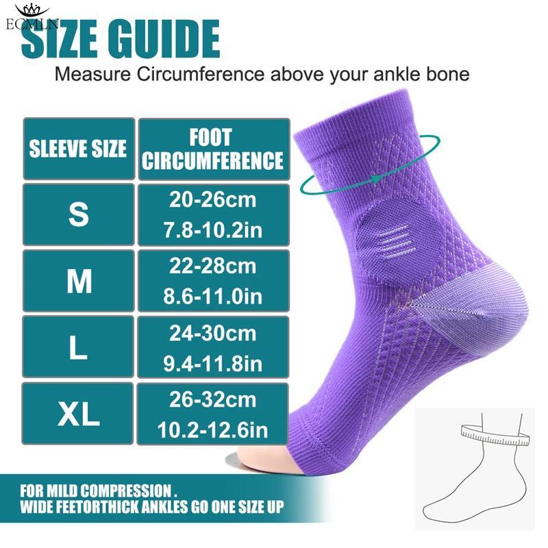 Unisex Compression Ankle Support Socks Compression Running Ankle Socks Wicking Cushioned Athletic Relief  Socks