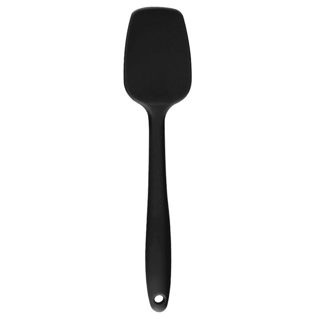 Non-Stick Silicone Spatula with Hanging Hole Non-Slip Handle Heat Resistant Flexible Scraper Baking Mixing Tool Dishwasher Safe BPA-Free Butter