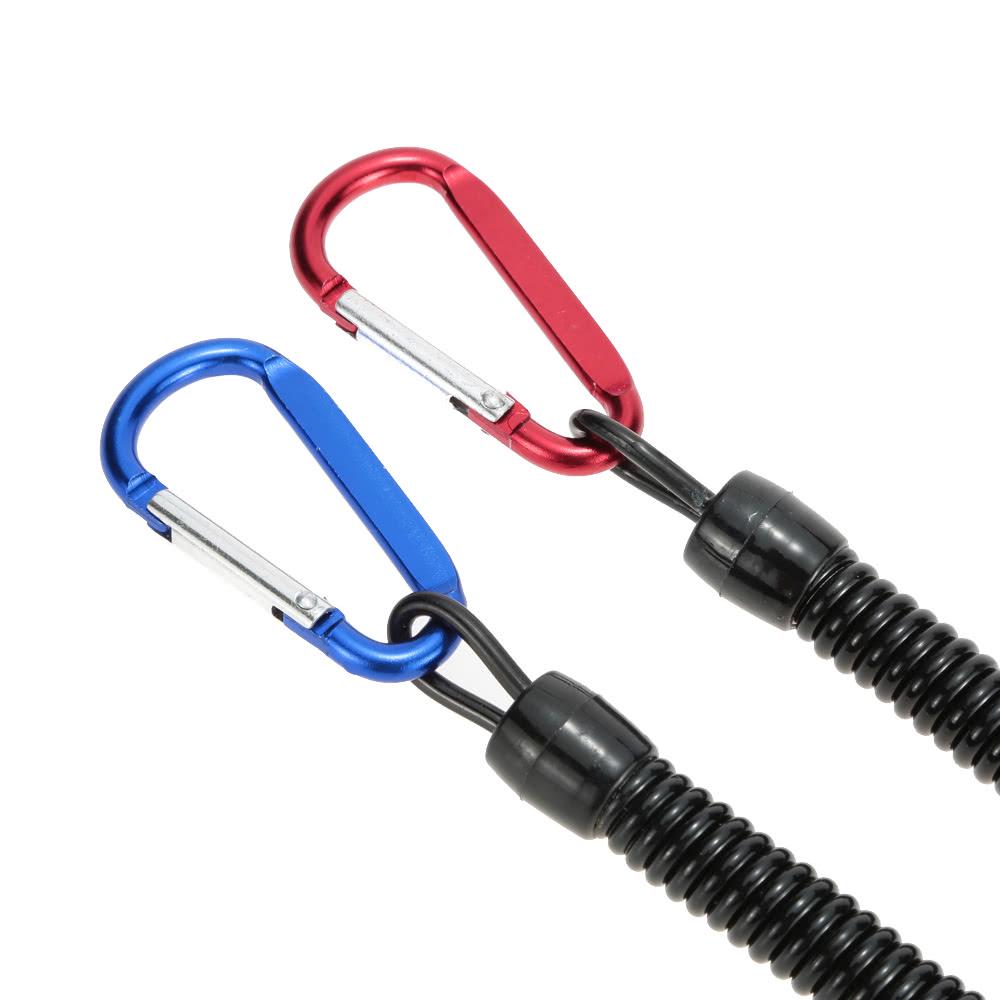 Buy 2pcs 1.4m Coiled Fish Missed Rope Fish Pole Rod Protector Elastic ...