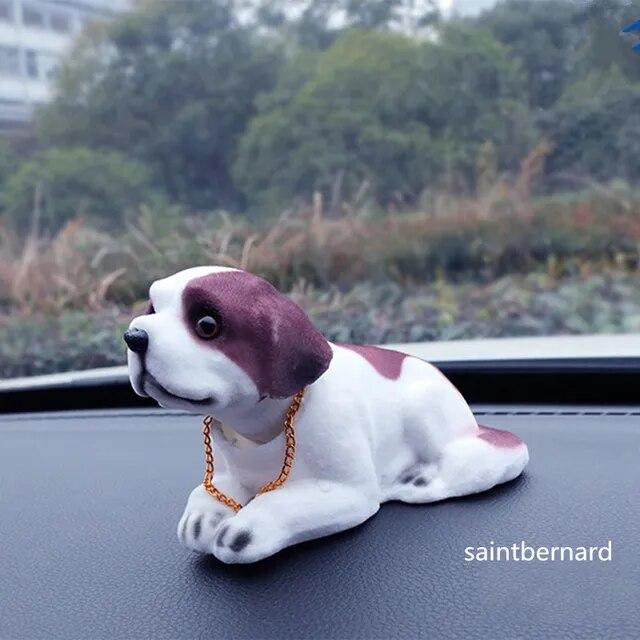 Bobble Head Dog Car Dashboard Doll Auto Shaking Head Toy Ornaments Nodding Dog Car Interior Furnishings Decoration Gift