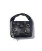 TECH LEATHER EYELET MINI POACH_BLACK