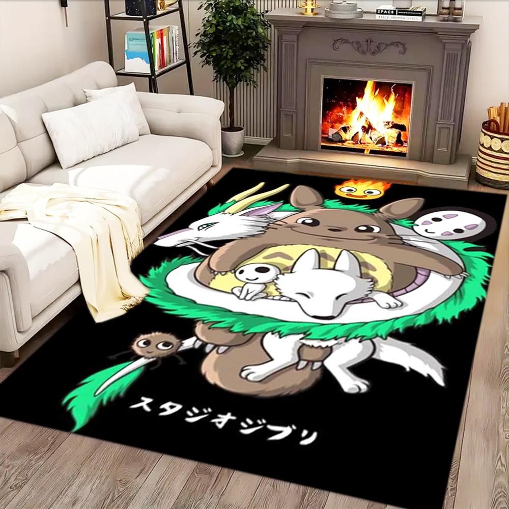 My Neighbor Totoro Fantasy for Living Room Rug, Bedroom, Study Room, Hallway Decoration, Perfect for Home Decoration or Holiday Gifts