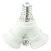 E14 To 2E14 Screw Light Bulb Socket Double Fitting Lamp Adaptor Splitter Tool UK