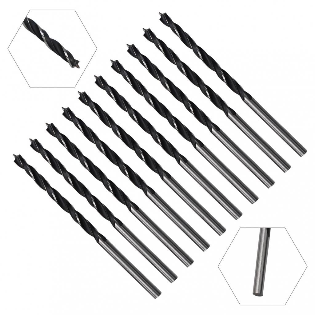 10 X 3mm Drill Bit Diameter Wood Drills With Center Point Portable Premium