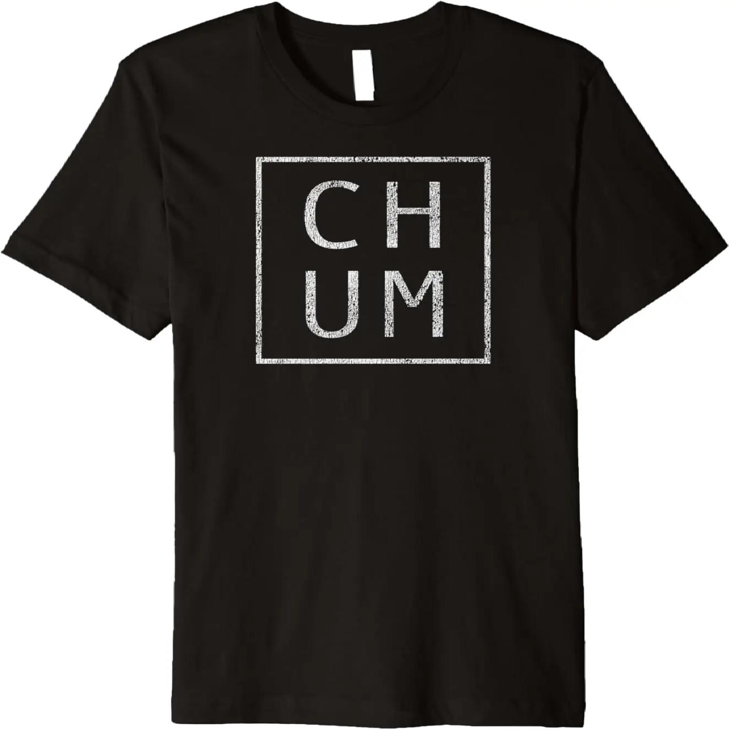 Vintage Chum T-Shirt Funny Retro Tee S чёрный