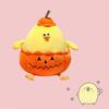 Funny Doodle Chicken Plush Toy Pumpkin Doll Cartoon Stuffed Animal For Halloween Gift