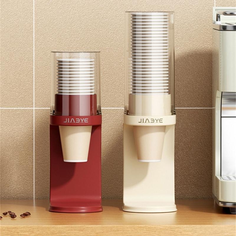 Space Saving Sturdy Paper Cup Organizers Wall Mount Rack With Secure Storage For Multiple Cup Sizes