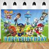141. 5x3.5ft Cute Puppy Dog Happy Birthday Backdrop Kids Birthday Party Decoration