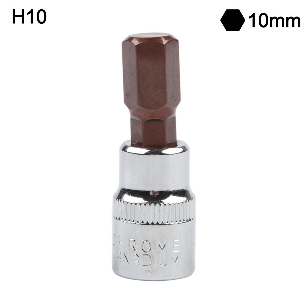 T10-T55 Drive Bit Socket 1 Pc 3/8 Inch H3-H10 Hex Socket Bit Screw Driver Socket Screwdriver Bit Tool Practical