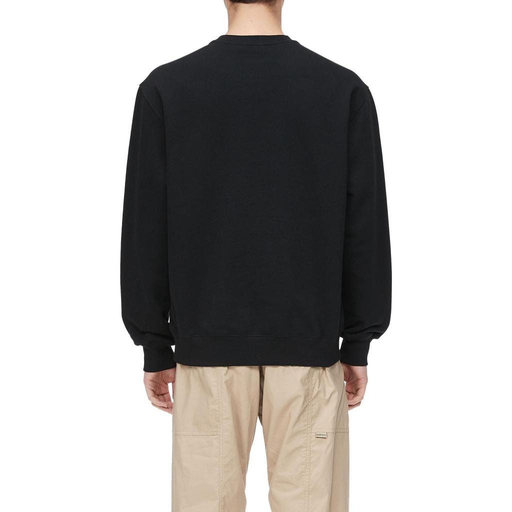 Carhartt WIP Letter Long Sleeve Sweatshirt Men Sweatshirt Black CHXSWA191061G-BKX