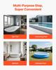 Hot Tub Step, 2-Step Spa Outdoor Stairs, Heavy Duty 599.5 mm Wide PP Above-Ground/Inflatable Pool Ladder with 145.2 kg Weight Capacity, Multi-Use for