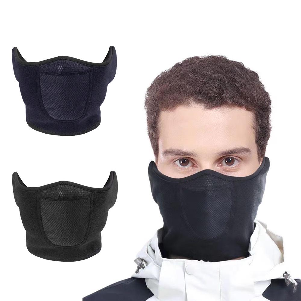 Warm Fleece Neck Gaiter - Winter Cycling/Skiing Mask with Ear Protection