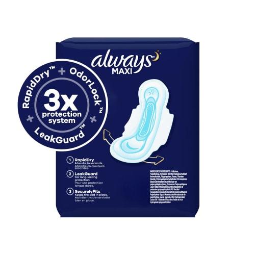 Always Unscented Ultra-Thin Nighttime Winged Pads, 36 Count
