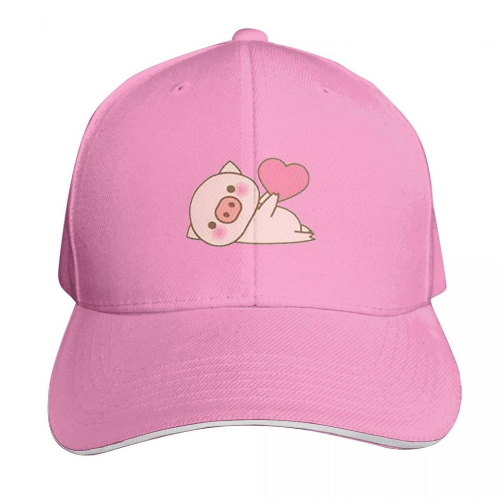 Lots Of Little Hearts Pig Emoticon Cap Fashion Casual Baseball Caps Adjustable Hat Hip Hop Summer Unisex Baseball Hats
