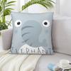 Elefant Kissenbezug Dekokissen Kissenbezug Körper für Sofa Couch Heimdeko Zweiseitig Stoff Flanell Stuhl Auto
