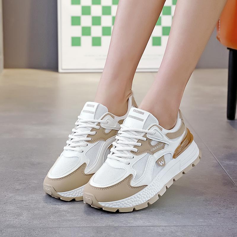 Showing Feet Little Dad Shoes Women's 2025 Spring New Fried Street Heightening Versatile Casual Sports Forrest Gump Shoes AD8802-1