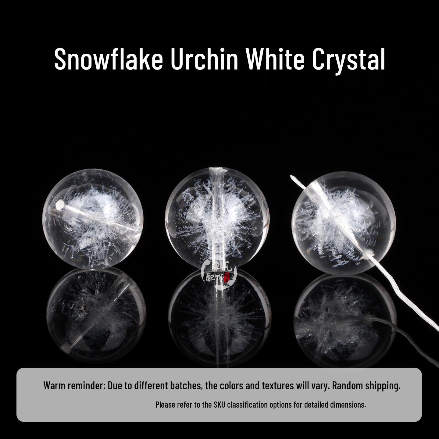 Snowflake Urchin Crystal Bead Bracelet: Stylish, Unisex Hand Chain for DIY Accessories