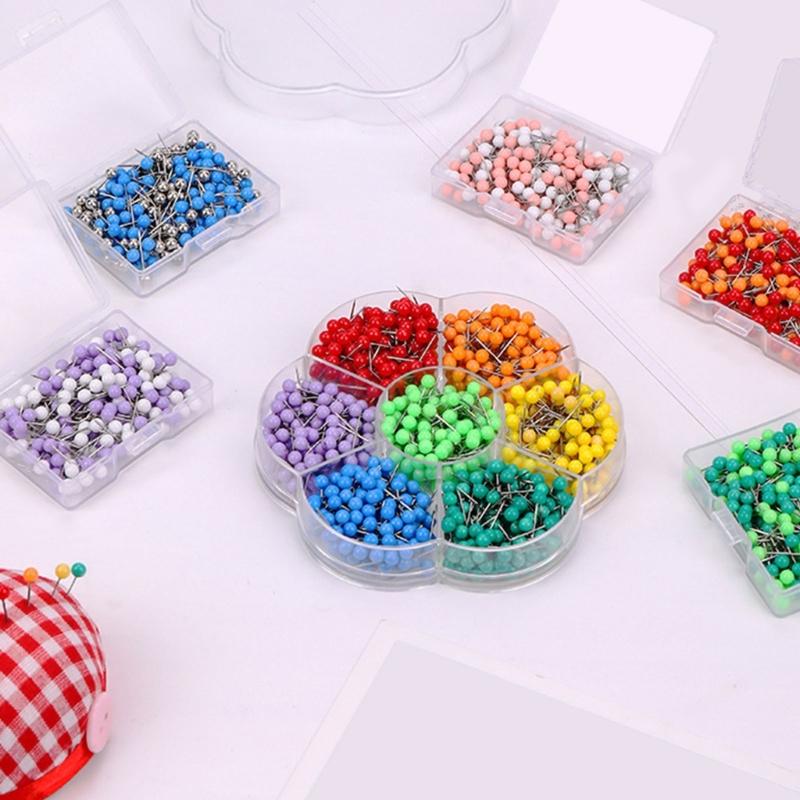 200/700Pcs Sewing Pin Straight Pin for Dressmaker, Sewing Project, Multicolored Quilting Pin , Push Pin Notice Board Pin
