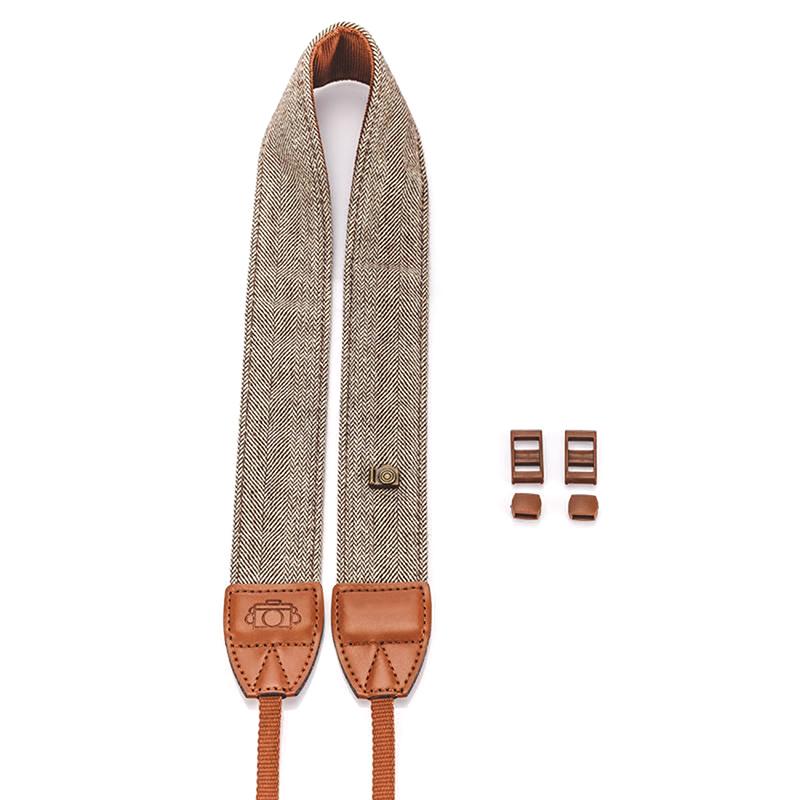 Tragbarer Kameragurt, Kamera-Schulter-Hals-Gurt, Vintage-Gurt, 100 % Baumwolle, Kameragurt für Sony Nikon Canon Olympus DSLR-Kamera