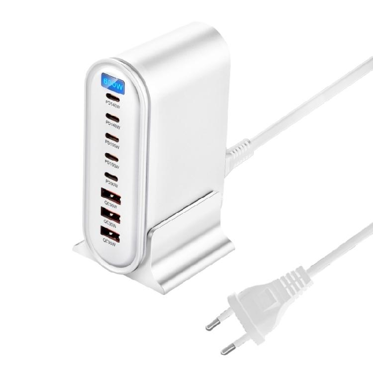 

Compactly 8Port 600W USB C Charger for Efficient Charging of Smartphones Laptops and Tablets Universal Compatibility 1
