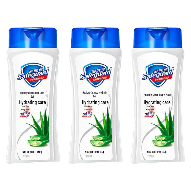 Safeguard Healthy Clean Aloe Vera Shower Gel 3x180g
