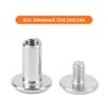 50set Stainless Steel Binding Screws Silver Color Stud Bolts Snap Rivets  For Leather Decoration