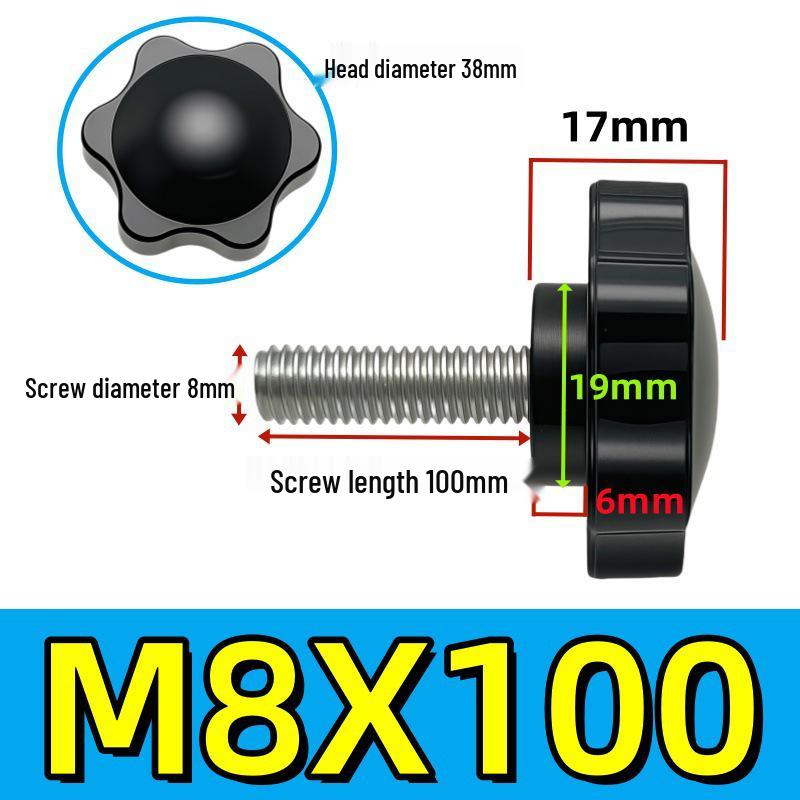 Adjustable Plum Blossom Plastic Head Star Handle Screw Bolt
