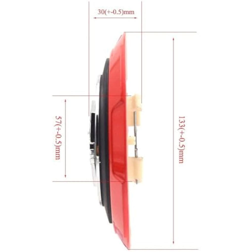 4 szt. Kołpaki Środkowe do Felg Samochodowych Skorpion dla Abarth 133mm z Logo Skorpiona Naklejka Emblemat Fiat500 Punto