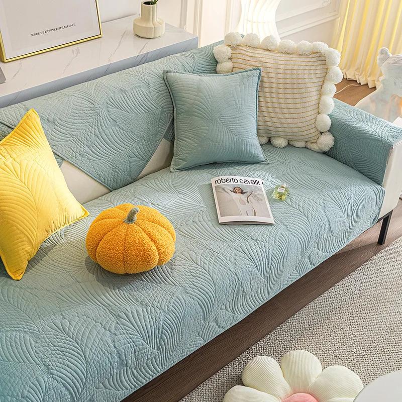 Nordic Simple Cotton Sofa Cushion Four Seasons Universal Non-Slip Cotton Cushion Sofa Cover Cover Towel Cover Cloth Cushion