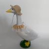 Handcrafted Porch Goose Costume Funny Poultry Costume Stylish Goose Hat Scarf  Pet Supplies