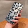 ins Premium Sense Black Butterfly Applicable to Apple 14promax Mobile Phone Case iPhone13 New 16/15 Women's 11