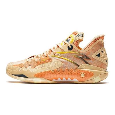 Crazy Tide 5 Sandeidechse Stoßdämpfende Atmungsaktive High-Top Basketballschuhe Herren Sneaker Hellgelb 112341106-3