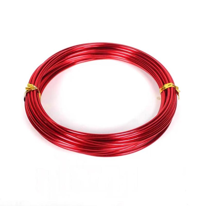 2-10Meters Aluminum Wire Color Painted Metal Cord for DIY Jewelry Making Findings Accessories 0.6/0.8mm/1mm/1.2mm/1.5mm/2mm/3mm