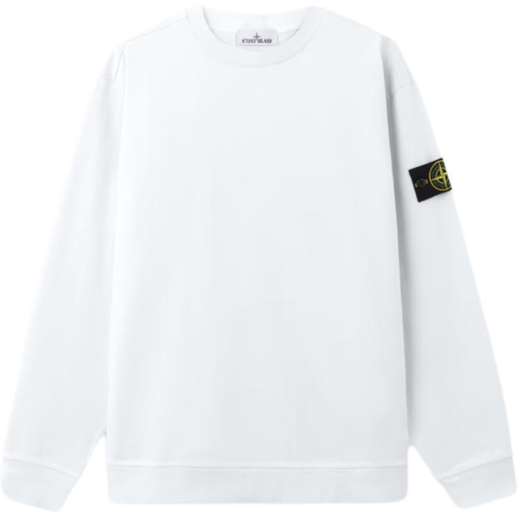 STONE ISLAND Badge Crew Neck Long Sleeve Pullover Knitted Sweatshirt Men Sweatshirt L1S156100057S0B50-V0041