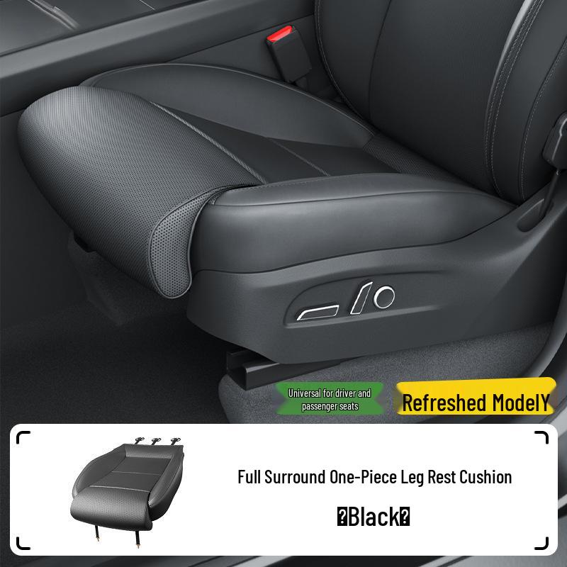 Cuscino e Coprisedile Compatibili per Tesla Model Y/Model 3 con Estensione Gambe e Poggiapiedi