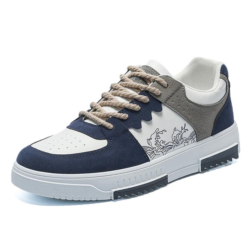 Spring New Trend Versatile Trendy Shoes Low-top Men's Shoes Light Sports and Leisure Shoes Student Board Shoes