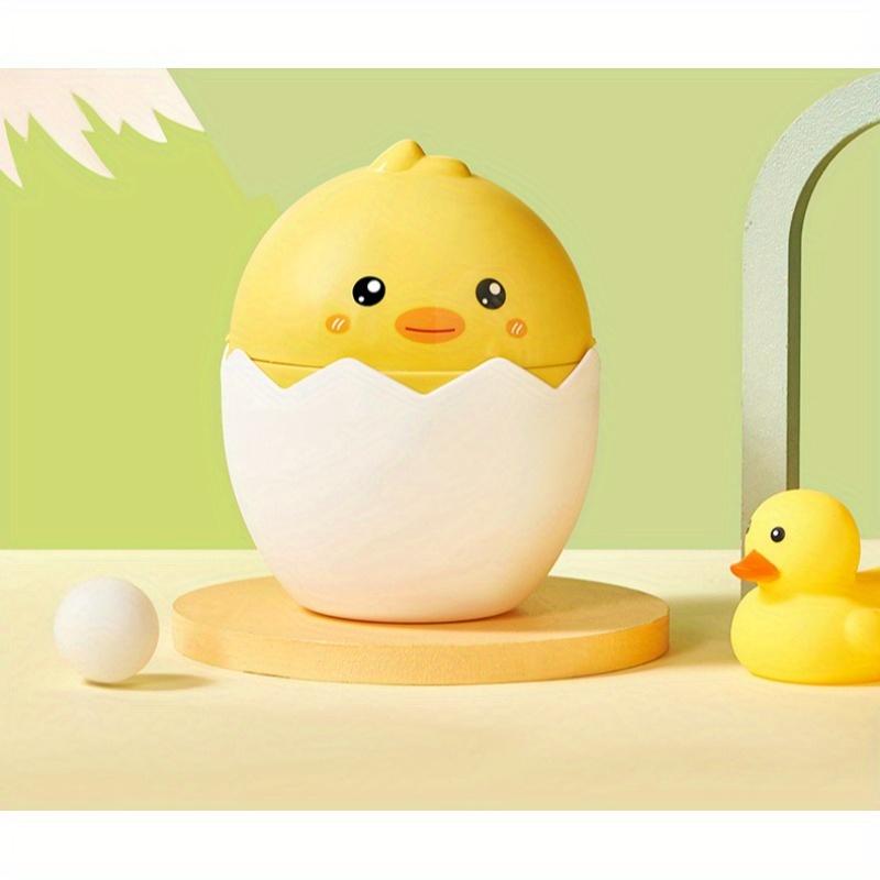 2 szt. Urocze Żółte Gumowe Kaczuszki Mini Kosze na Śmieci, Biurkowe Kosze z Klapką i Uroczym Wzorem Kaczki, Kompaktowe Plastikowe Pojemniki do Przechowywania do Sypialni, Biurka, Biura