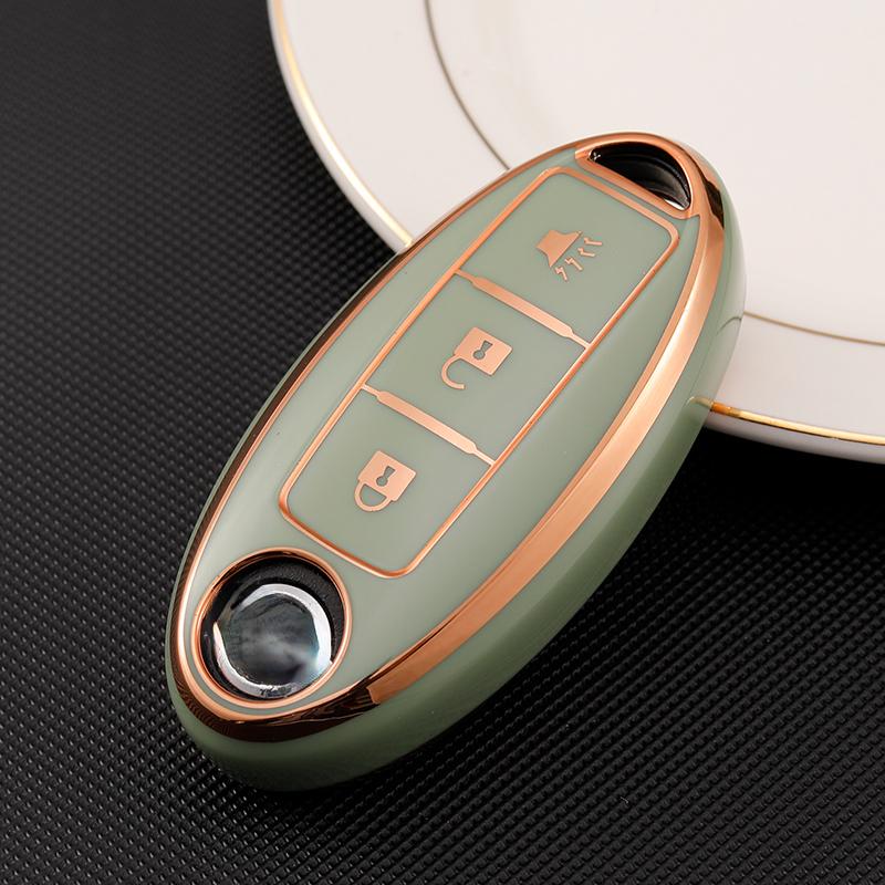 Soft TPU Car Key Case For Nissan Qashqai J10 J11 X-Trail t31 t32 kicks Tiida Livida Pathfinder Murano Note GTR Juke For Infiniti