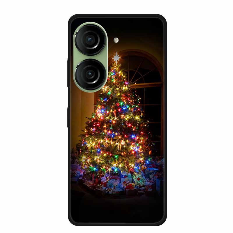 Christmas Phone Case For Asus Zenfone 10 5G AI2302 Cases Soft Silicone For Asus Zenfone 9 AI2202 Shockproof Cover Bumpers Funda