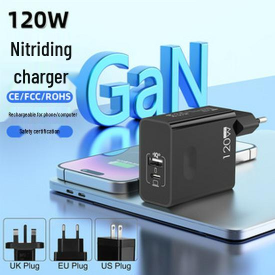 140W Multi-Port Charger with 100W PD Fast Charging, Digital Display, and Magnetic Wireless Charging Dock