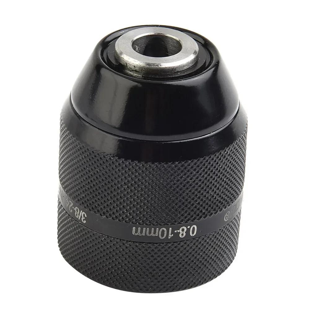 Drill Chuck &SDS Plus Adapter 3/8-24UNF 0.8mm-10mm Keyless Metal Drill Chuck With Quick Change Adapter Hand Tools