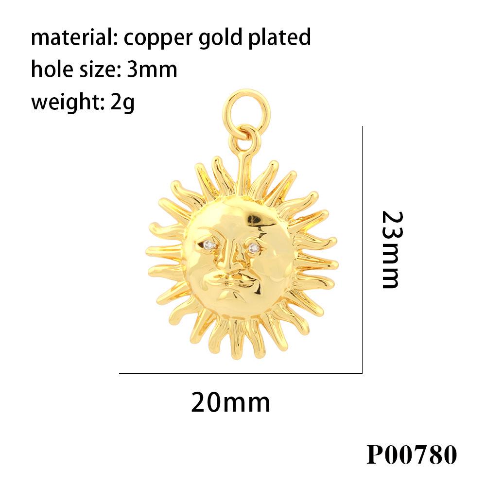 Copper Inlaid Zircon Heart, Star & Moon Jewelry Accessories: Versatile Charms for Earrings, Necklaces, Bracelets