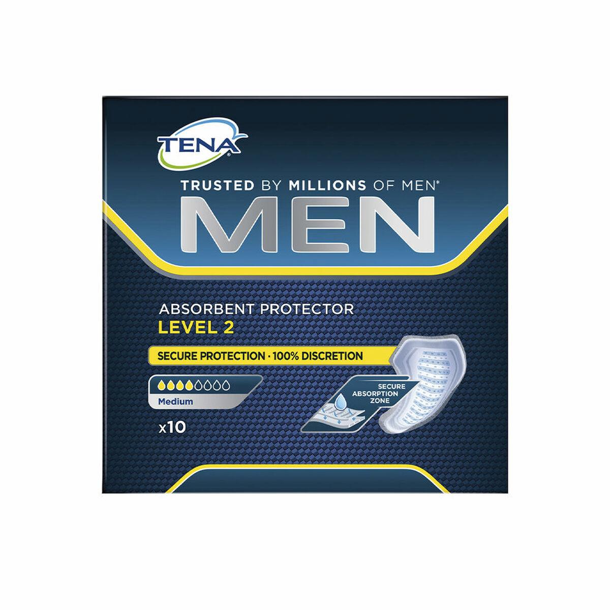 

Обычные компрессы без крыльев Tena Tena Men Уровень 10 шт. TU прозрачный