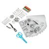 Heat Shrink Plastic Sheet Kit Multipurpose DIY Shrink Art Kit with Hole Punch Pencils Keychains