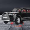 New 1/32 Lexus LX600 SUV Alloy Luxy Car Model Diecasts Metal Off-road Vehicles Car Model High Simulation with Light Childrens Toy Gift