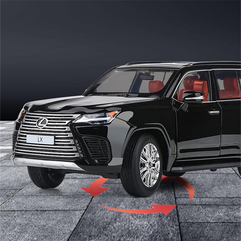 New 1/32 Lexus LX600 SUV Alloy Luxy Car Model Diecasts Metal Off-road Vehicles Car Model High Simulation with Light Childrens Toy Gift