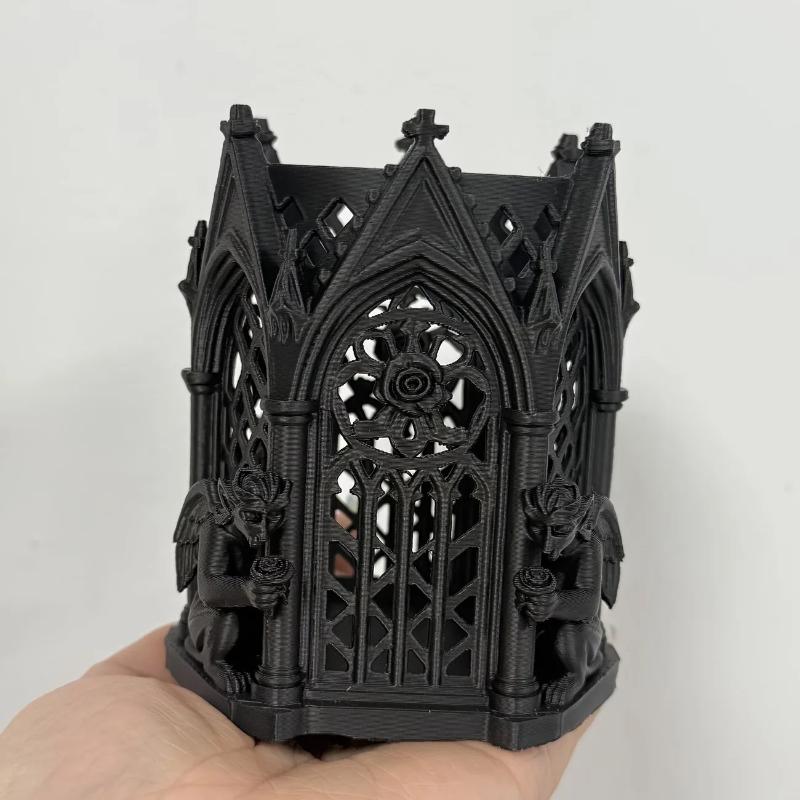 Black Gothic Pen Holder Ornament Cool Gift - Home And Office Decor Storage Item